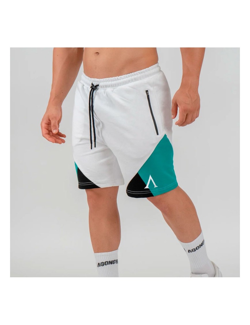 Short Training Culture - White/Turquoise