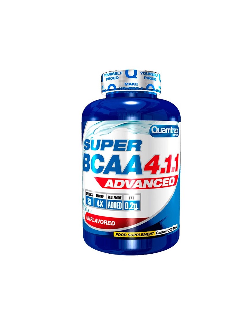 Super BCAA 4.1.1 Advanced 200 Tabletas - Quamtrax