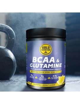 BCAA's + Glutamine Powder 300gr - Gold Nutrition