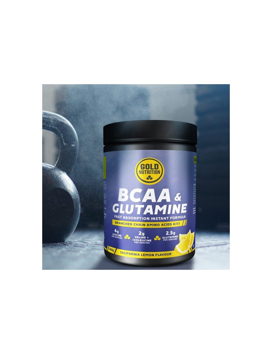 BCAA's + Glutamine Powder 300gr - Gold Nutrition