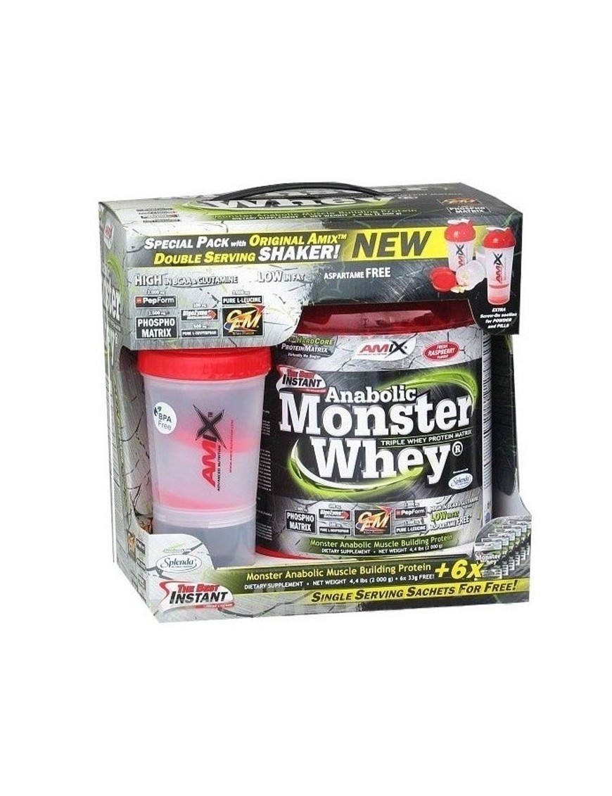 Anabolic Monster Whey Protein + 200gr + Shaker -  Amix