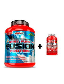 Whey Pro Fusion Amix 2270gr + Creatina Monohidrato 30 cápsulas