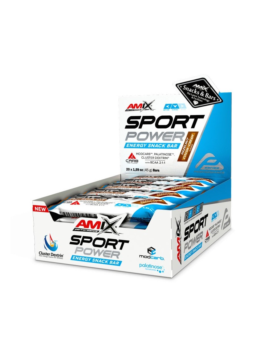 Caja de Sport Power Energy Snack Bar 20x45gr