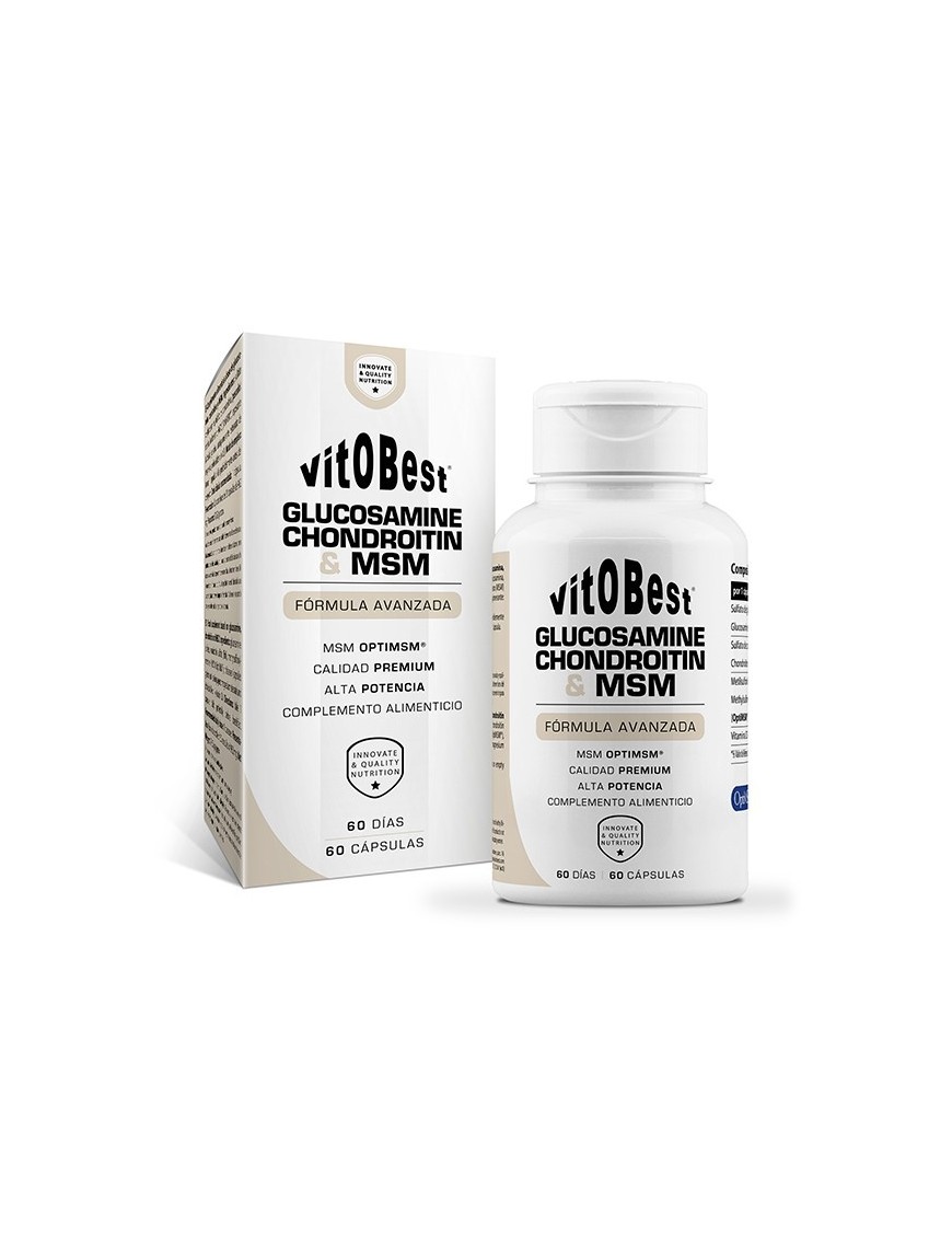 Glucosamine, Chondroitin & MSM 60 Cápsulas - VitoBest