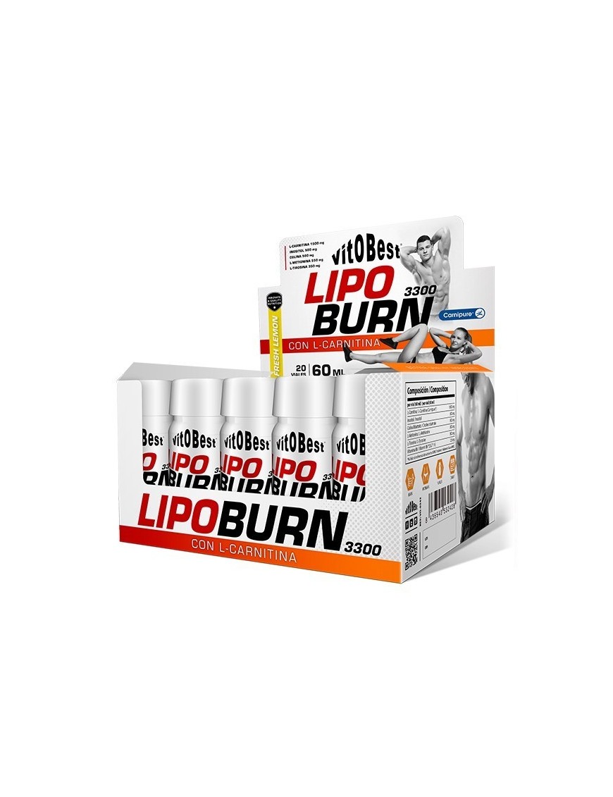 LipoBurn 3300 20 Viales 60ml - VitoBest