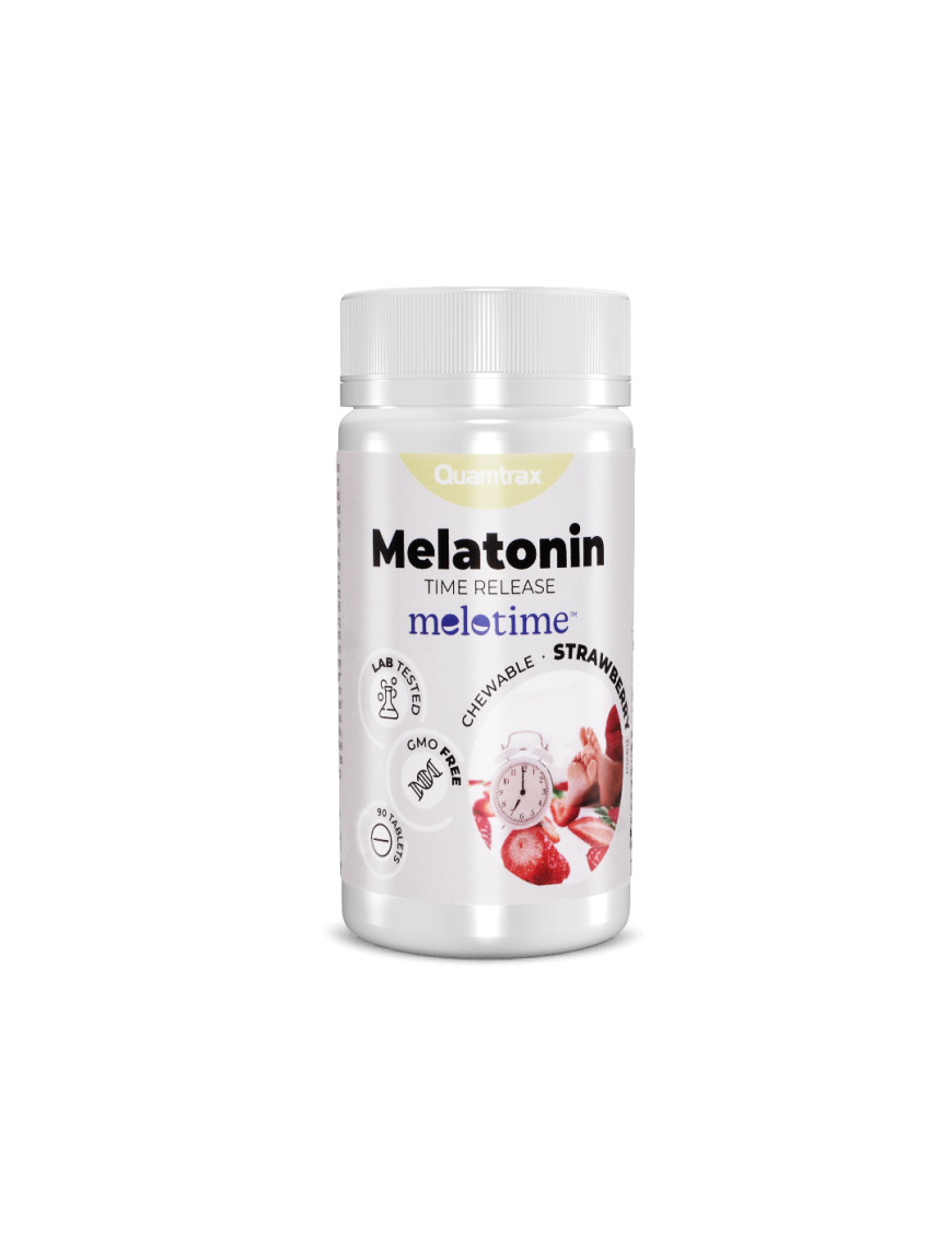 Melatonin Time Release 90 Tabletas Fresa - Quamtrax