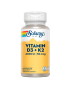 Vitamin D3 + K2 4000UI 60 Vegecaps - Solaray