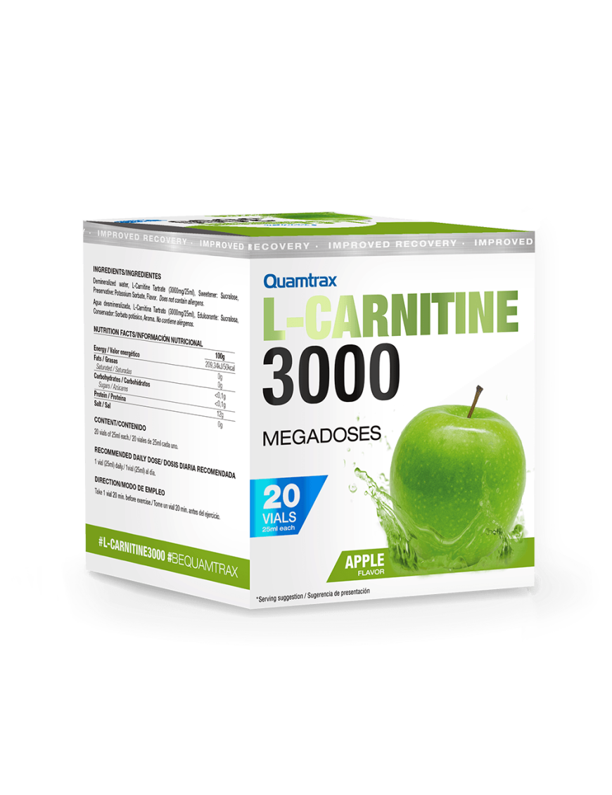 Carnitina 3000 20 Viales 25ml - Quamtrax