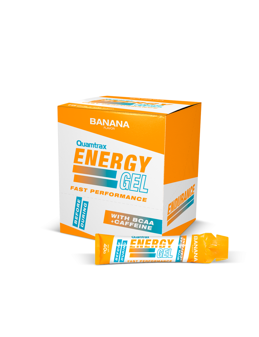 Energy Gel Banana con Bcaa y Cafeina - Quamtrax