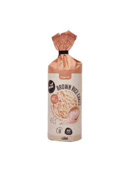 Brown Rice Cakes With Himalayan Salt 120gr - Quamtrax