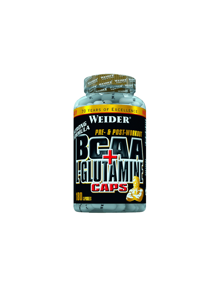 BCAA + L-Glutamine 180 Cápsulas - Weider