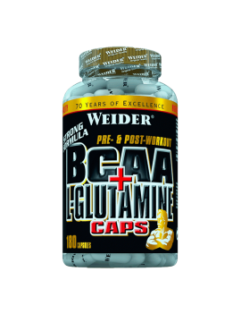 BCAA + L-Glutamine 180 Cápsulas - Weider