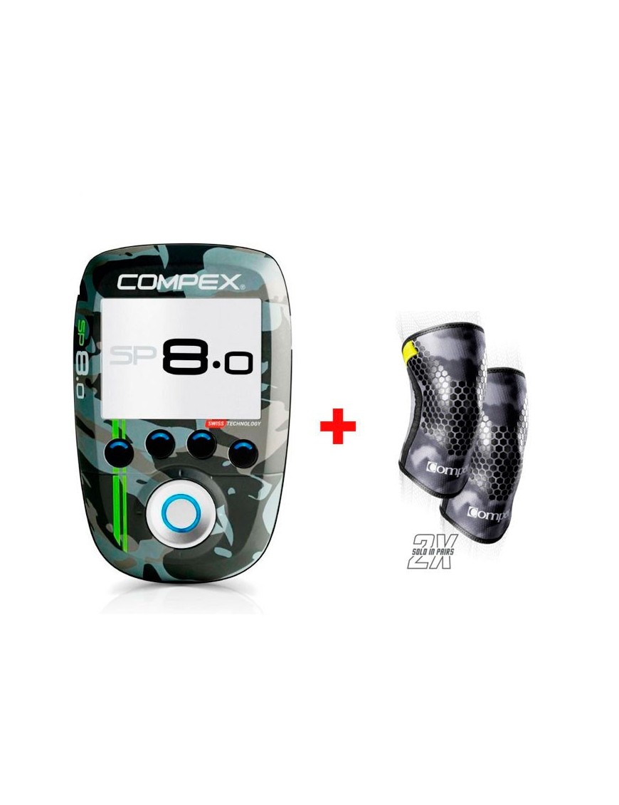 Electroestimulador Compex SP 8.0 WOD Edition + Rodilleras